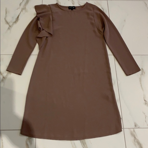 WUKOgals modest mocha dress size 0 - Picture 1 of 6
